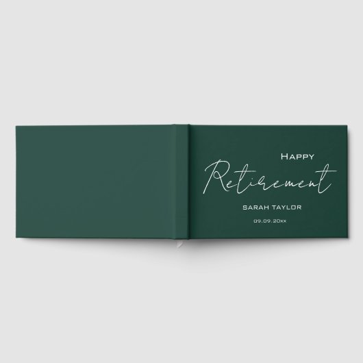 Modern Emerald Happy Retirement Personalized (Complet)