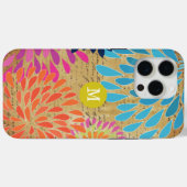 Modern Emphemera Flower Monogram iPhone 5 Case-Mate iPhone Case (Achterkant (horizontaal))