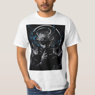 Modern en creatief, met een mix van artistieke en t-shirt