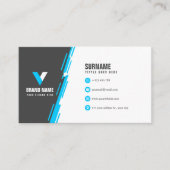 Modern en dynamisch visitekaartje (Voorkant)