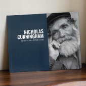 Modern en eenvoudig aangepast fotomonument gastenboek