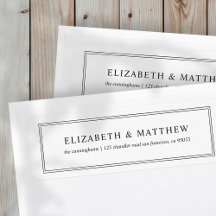 Modern en eenvoudig retouradres