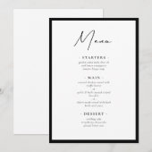 Modern en Elegant Frame Menu (Voorkant / Achterkant)