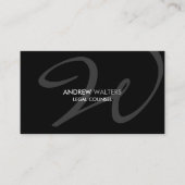 Modern en Elegant Monogram Visitekaartje (Voorkant)