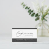 Modern en Elegant Monogram Visitekaartje (Staand voorkant)