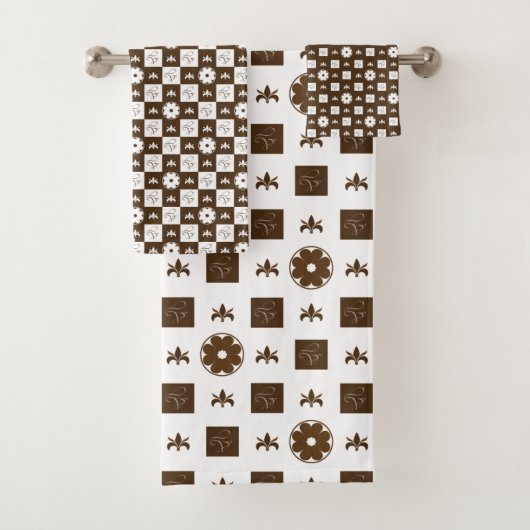 Modern en elegant patroon bad handdoek (Insitu)