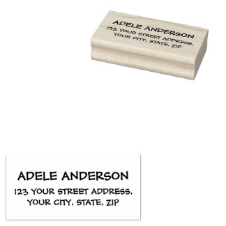 Modern en Elegant - Zwart en Wit Rubberstempel