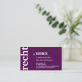 Modern en helder visitekaartje (Staand voorkant)