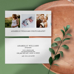 Modern en minimaal   Fotografie Visitekaartje