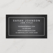 MODERN EN MINIMAAL OP ZWARTE CHALKBOARD VISITEKAARTJE (Achterkant)
