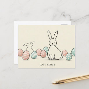 Modern en minimalistisch briefkaart