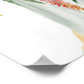 Modern en minimalistisch, Bruids Cascading Bouquet Poster (Hoek)