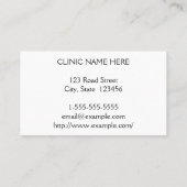 Modern en minimalistisch neuroloog Visitekaartje (Achterkant)