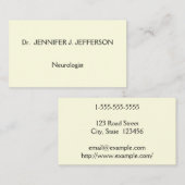 Modern en minimalistisch neuroloog Visitekaartje (Voorkant / Achterkant)