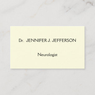 Modern en minimalistisch neuroloog Visitekaartje