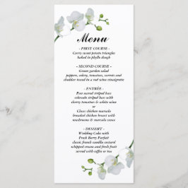 Modern en minimalistisch wit met de orchidee menu