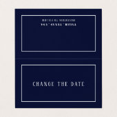 Modern en stijlvol, elke kleur, verander de datumk visitekaartjes (Buitenkant ongevouwen)