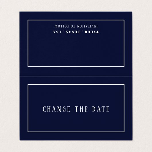 Modern en stijlvol, elke kleur, verander de datumk visitekaartjes (Buitenkant ongevouwen)