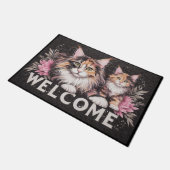 Modern en stijlvol Maine Coon Cat Welkom Deurmat (Schuin)