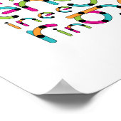 Modern Engineering Typografiepatroon Poster (Hoek)