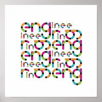 Modern Engineering Typografiepatroon