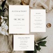 Modern Estate RSVP Card | Minimalist Elegant