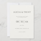 Modern Estate Wedding Invitation | Elegant Minimal (Devant)