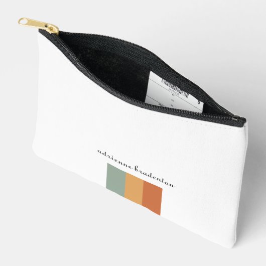 Modern Esthetisch Klein Retro Kleurenblok Etui (Open)