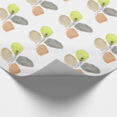 Modern esthetisch waterverf blad cadeaupapier (Hoek)