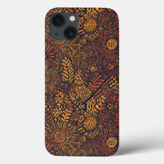 Modern Etnisch Batik-Geïnspireerd Patroon iPhone 13 Hoesje