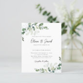 Modern Eucalyptus Botanical Wedding (Staand voorkant)