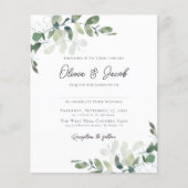 Modern Eucalyptus Botanical Wedding (Voorkant)