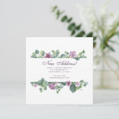 Modern Eucalyptus Floral Greenery Moving Aankondiging (Staand voorkant)