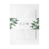 Modern Eucalyptus Foliage Wedding Uitnodigingen Wikkel (Voorkant Voorbeeld)