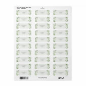 Modern Eucalyptus Greenery Etiket (Full Sheet)