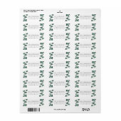 Modern Eucalyptus Greenery Return Address Etiket (Full Sheet)