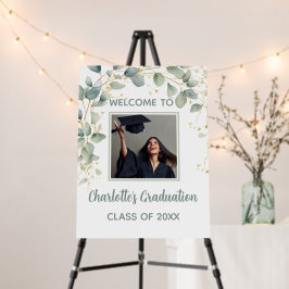 Modern Eucalyptus Minimalist Grad Party