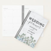 Modern Eucalyptus Sage Green Wedding Planner (Display)