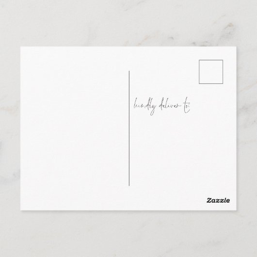 Modern Eucalyptus Script 2024 Afstuderen Invite Briefkaart (Achterkant)