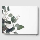Modern Eucalyptus Wedding Gastenboek (Achterkant)