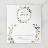 Modern Eucalyptus Wreath Lijst Wedding (Buitenkant ongevouwen)