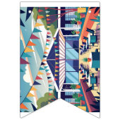 modern-event-locatie-versierd-met-bunting-banner vlaggetjes (Eerste vlag)