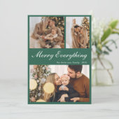 Modern Everything Christmas Holiday Card Feestdagenkaart (Staand voorkant)