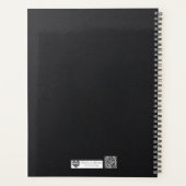 Modern Executive Monogram | Bold Silver Foil Planner (Achterkant)