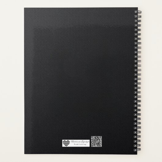 Modern Executive Monogram | Bold Silver Foil Planner (Achterkant)