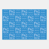 Modern Fa La Sky Blue Eenvoudige Naam toevoegen Ke Inpakpapier Vel (Voorkant)
