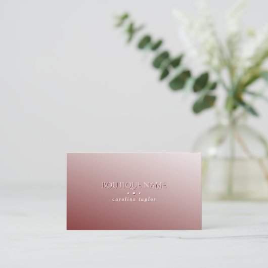Modern Fade Ombre Red Embossed Effect Informatiekaartje (Staand voorkant)