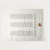 Modern Fall Leaves Autumn Vind uw stoel bruiloft Wandkleed (Voorkant (horizontaal))