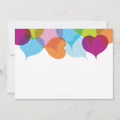 Modern Fall Leaves Bridal Shower Kaart (Achterkant)