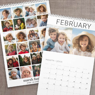 Modern Familie 24 Foto - zwart wit minimaal Kalender